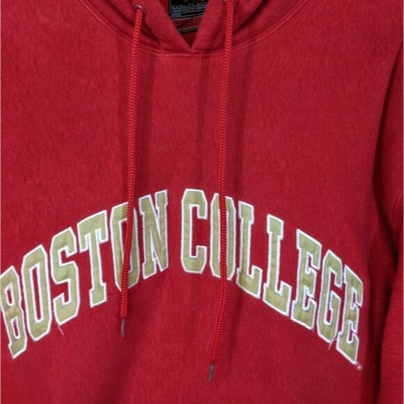 Vintage 90's Insulated Boston College Arch Hoodie - Picture 7 of 8